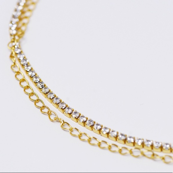 Tennis choker necklace - Picture 5 of 8